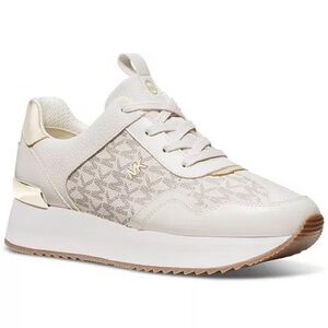 Micheal Kors Women's Raina Lace-Up Trainer Running Sneakers
